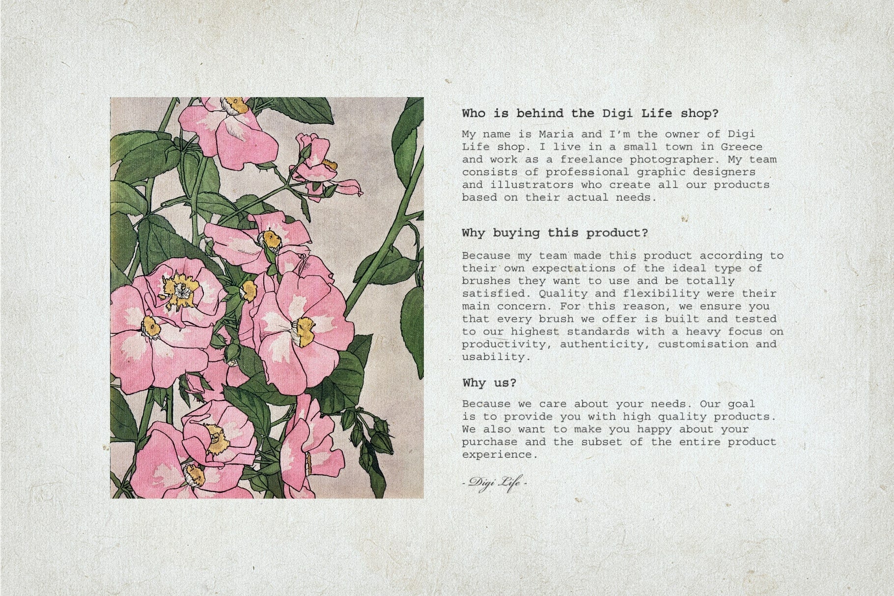 Botanical Watercolor Procreate Kit