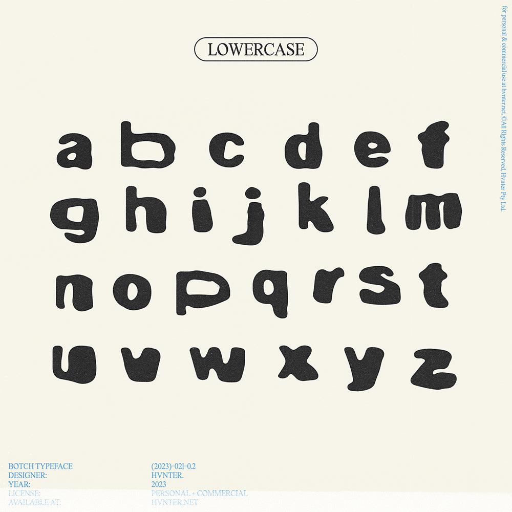 BOTCH Typeface