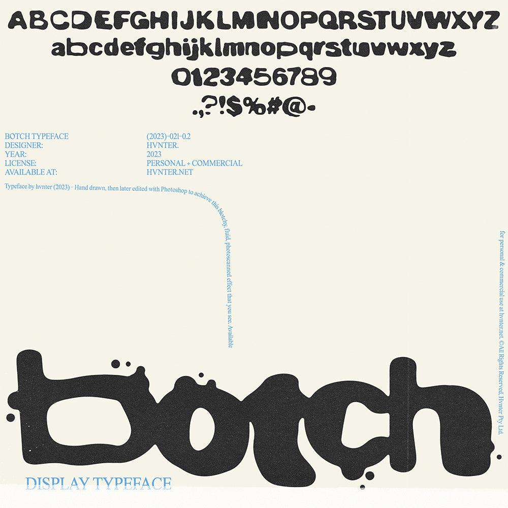 BOTCH Typeface