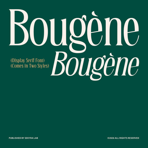 Bougene Display Serif Font