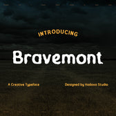Bravemont Creative Typeface Font