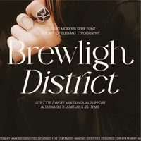 Brewligh District Modern Serif