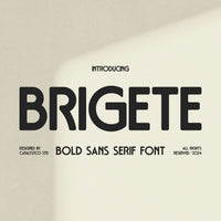 Brigete Bold Sans Serif Font