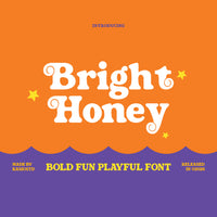 Bright Honey Bold Fun Playful Font