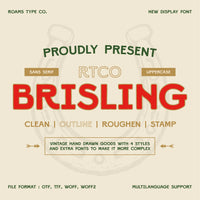 BRISLING - HAND DRAWN TYPEFACE
