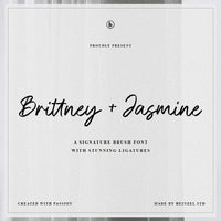 Brittney and Jasmine Modern Brush Script Font