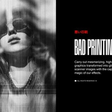 Broken Copier Photo Effects