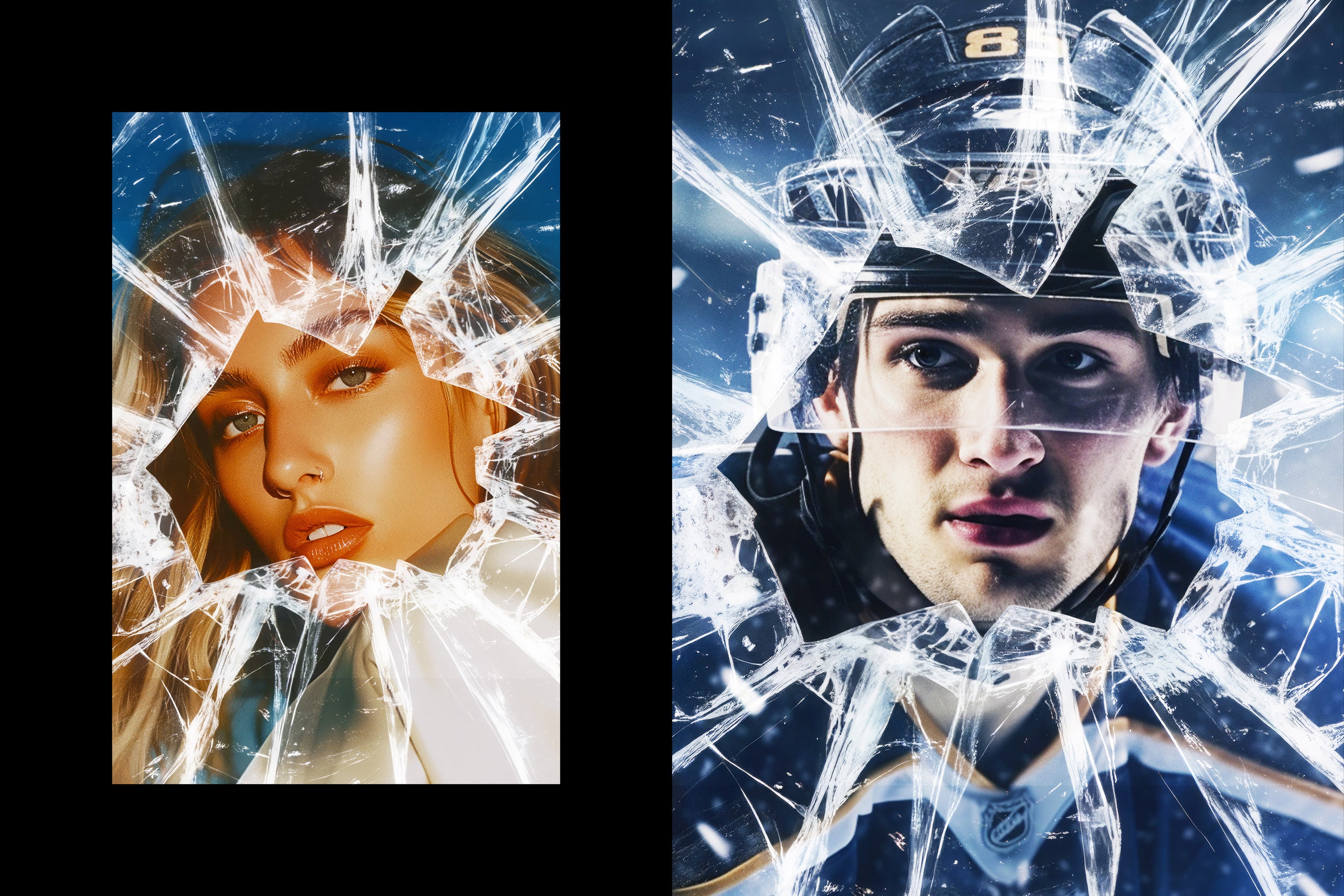 Broken Glass Photo Effect