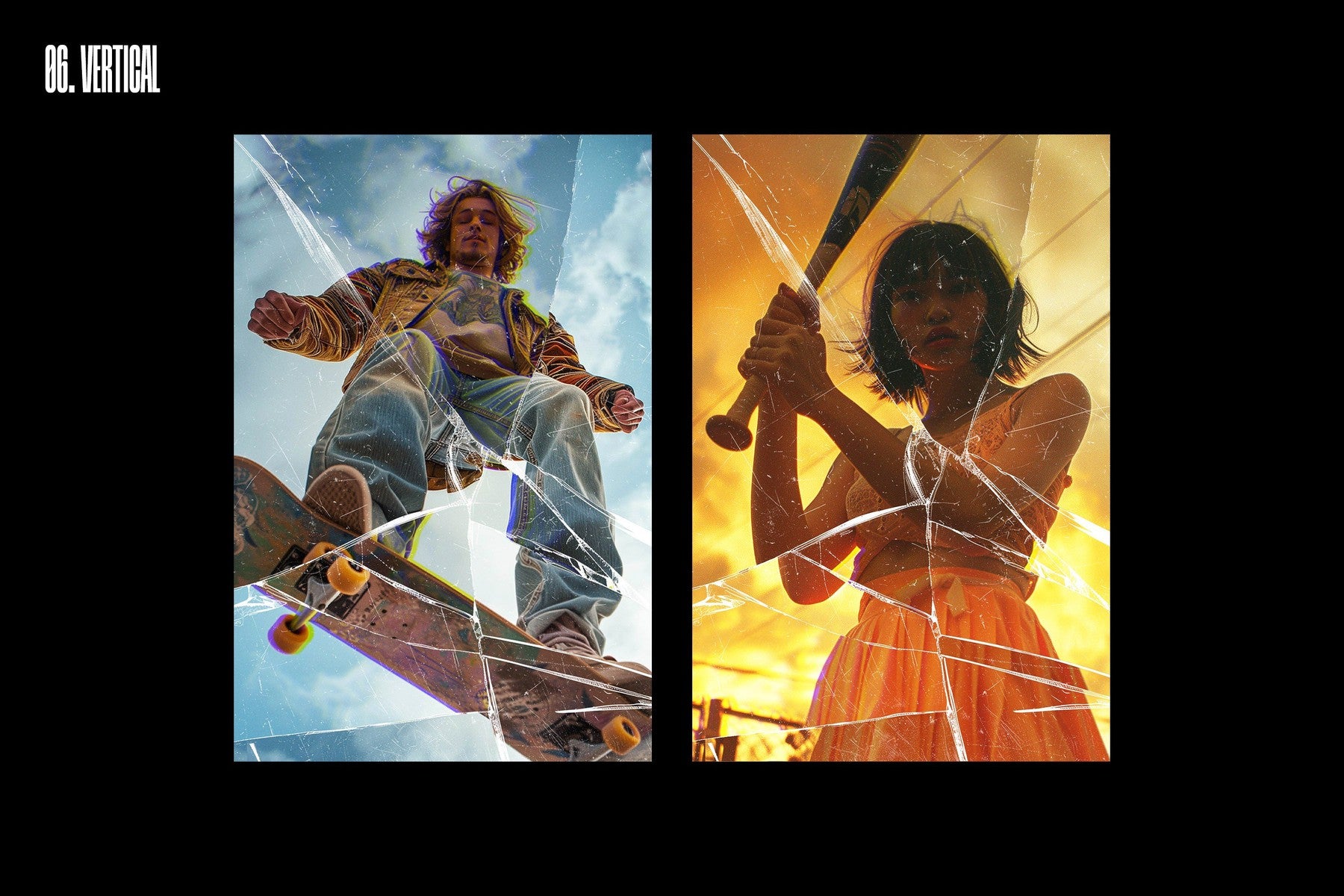 Broken Glass Photo Effects Bundle