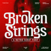 Broken String Retro Serif Font
