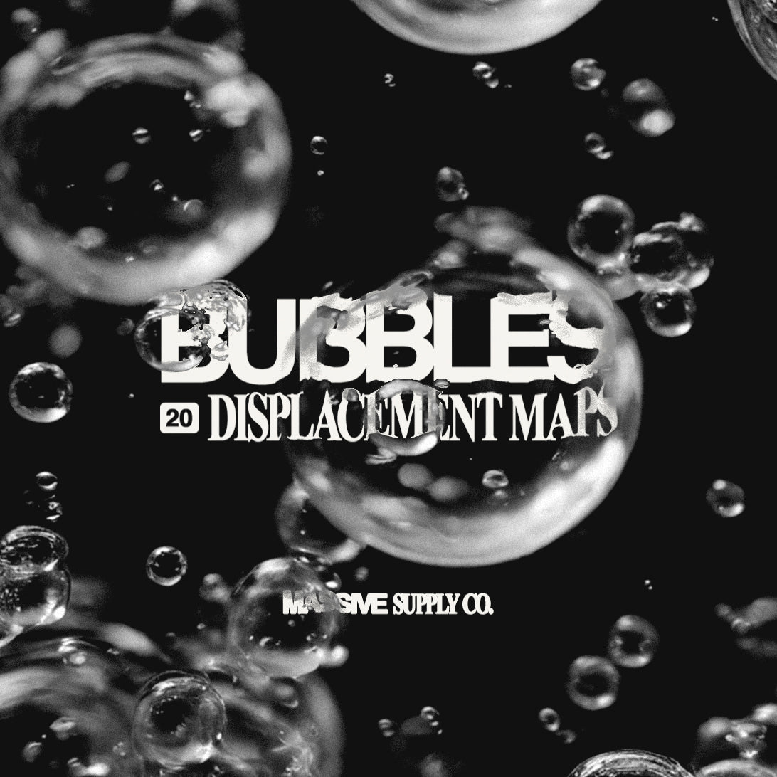 Bubbles Displacement Map Pack | 20 .PSD Displacement Maps