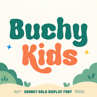 Buchy Kids - Playful Groovy Font