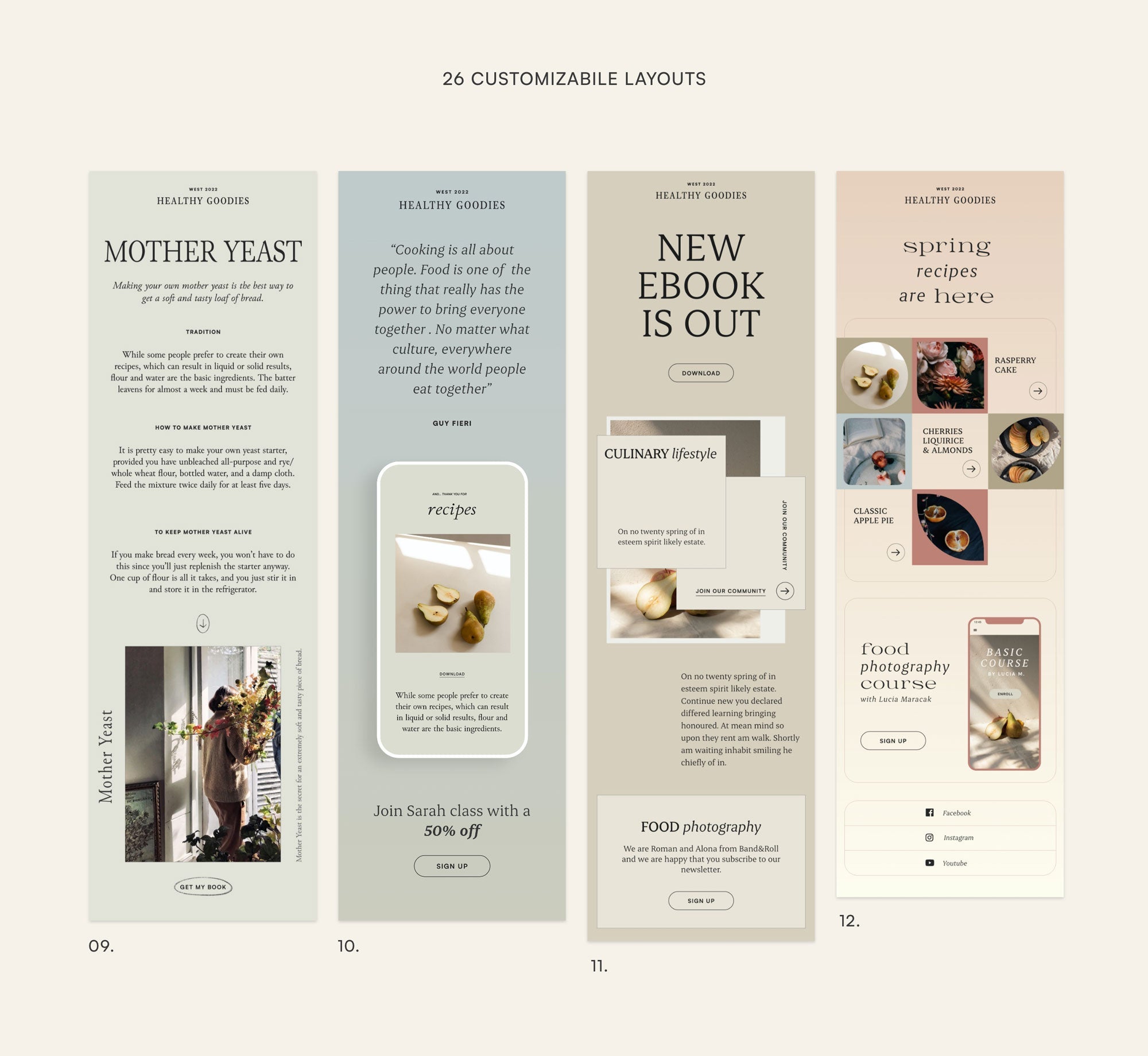 Bundle Newsletter Templates 4in1