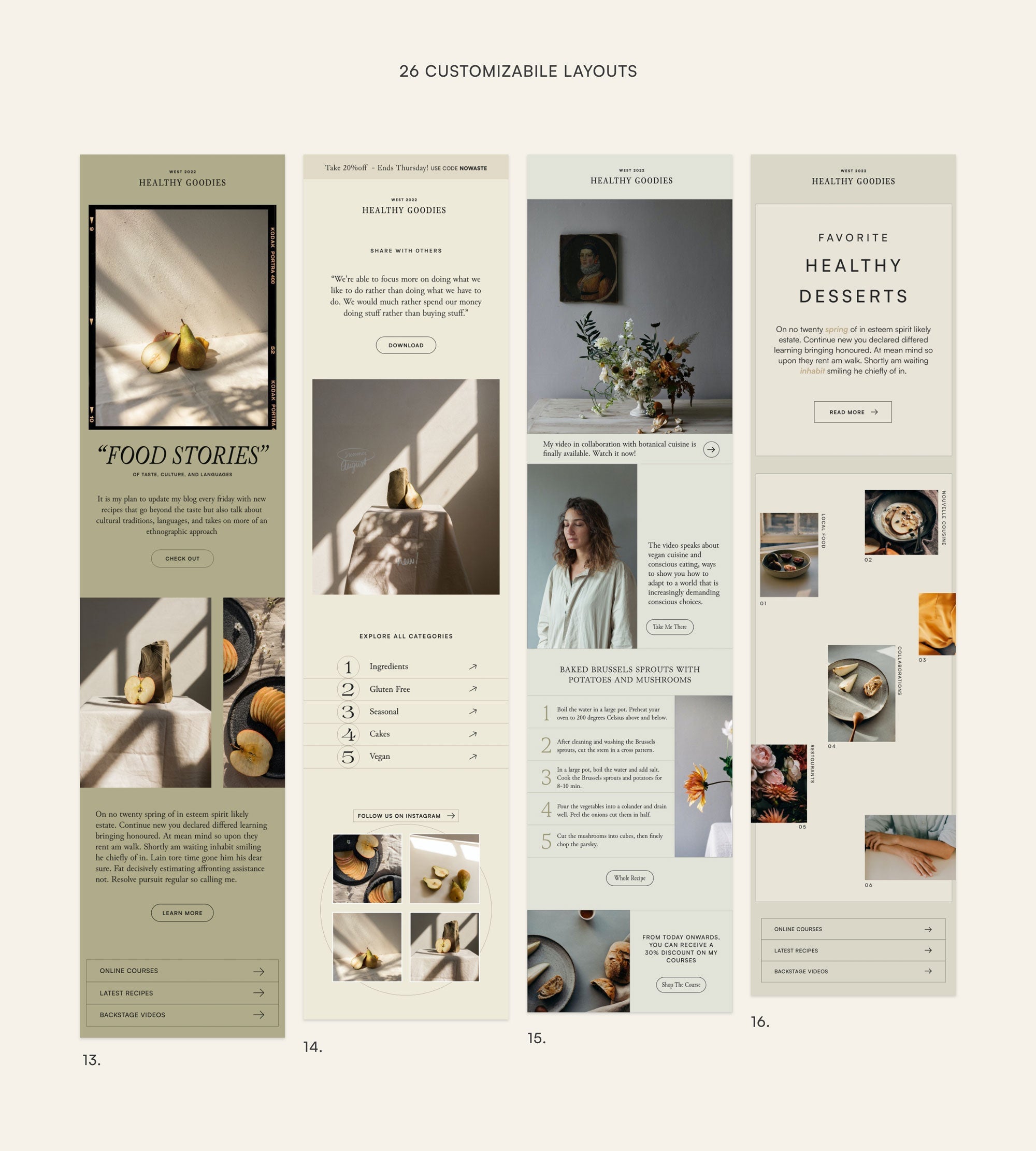 Bundle Newsletter Templates 4in1