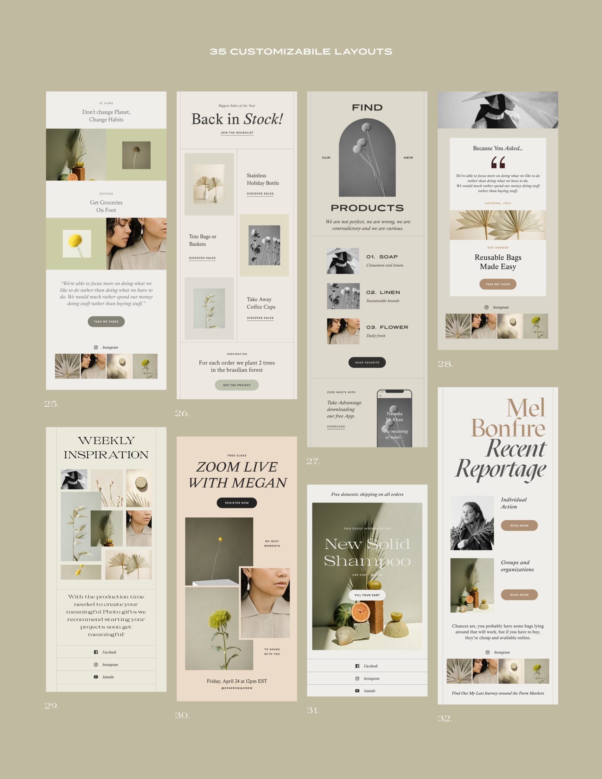 Bundle Newsletter Templates 4in1