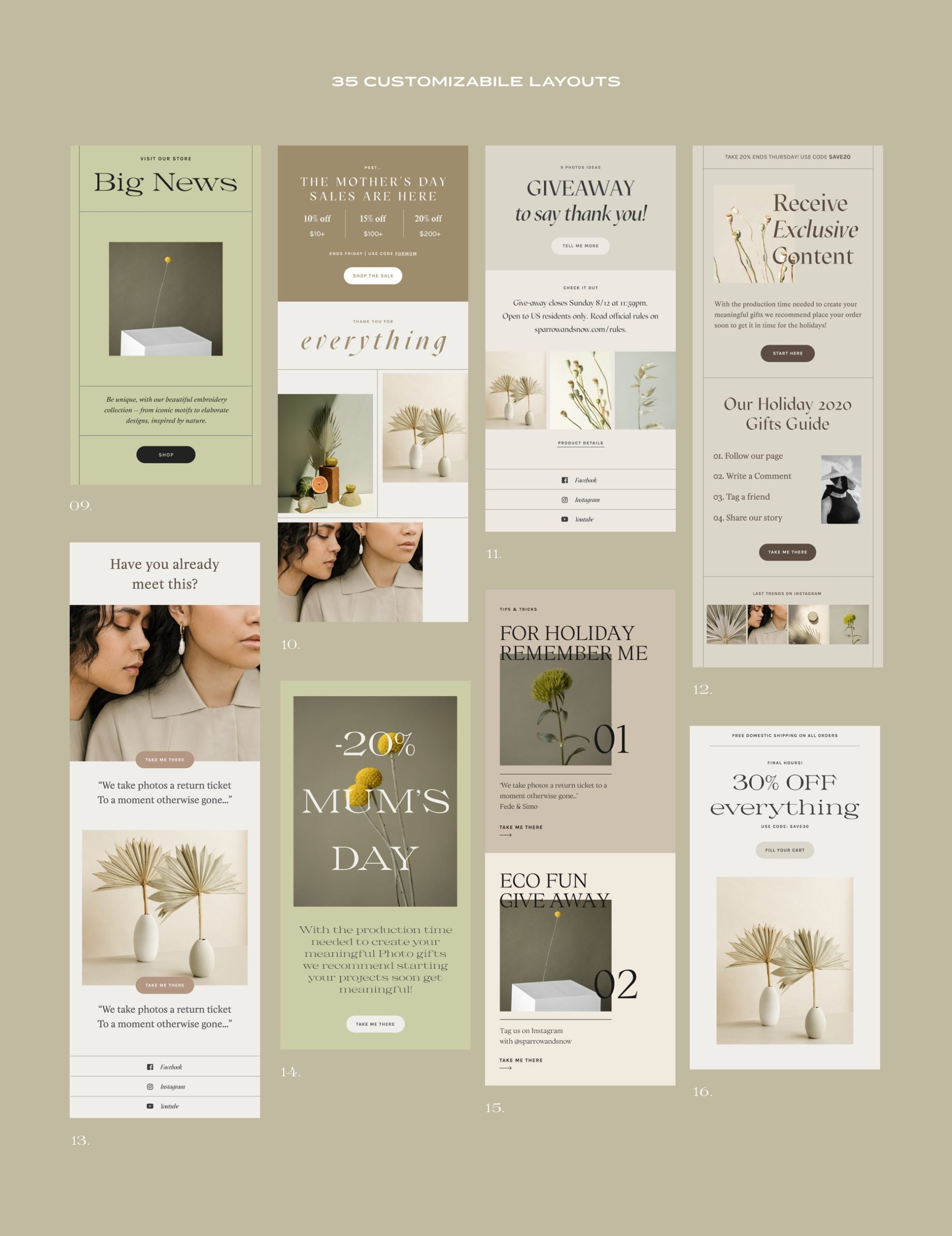 Bundle Newsletter Templates 4in1