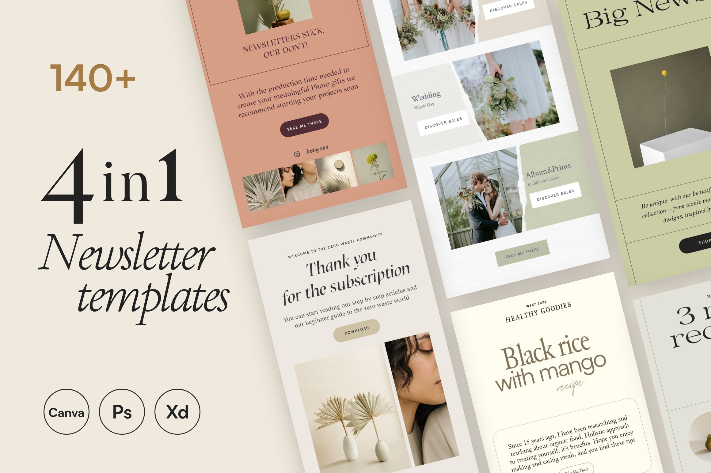 Bundle Newsletter Templates 4in1