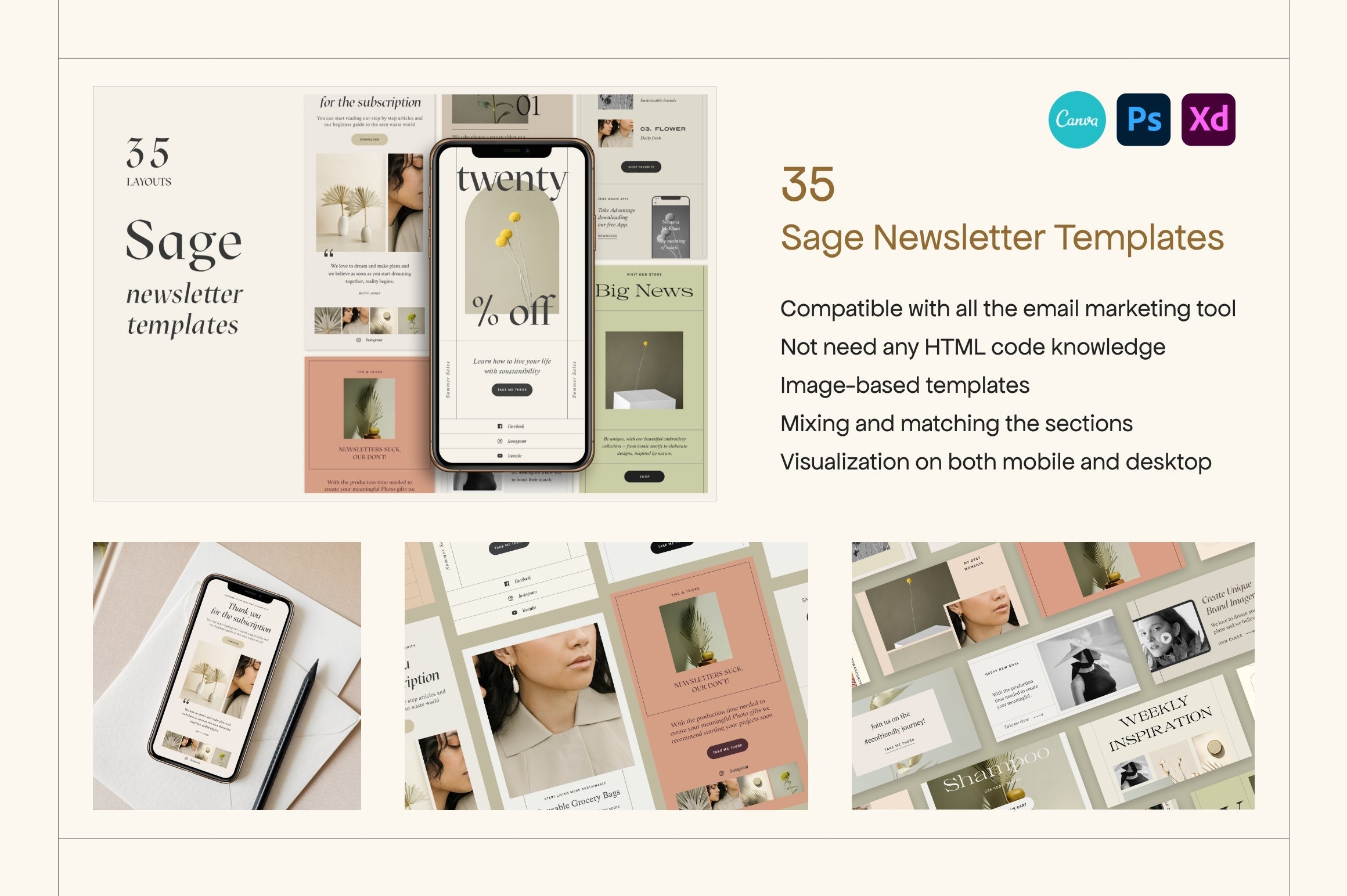 Bundle Newsletter Templates 4in1