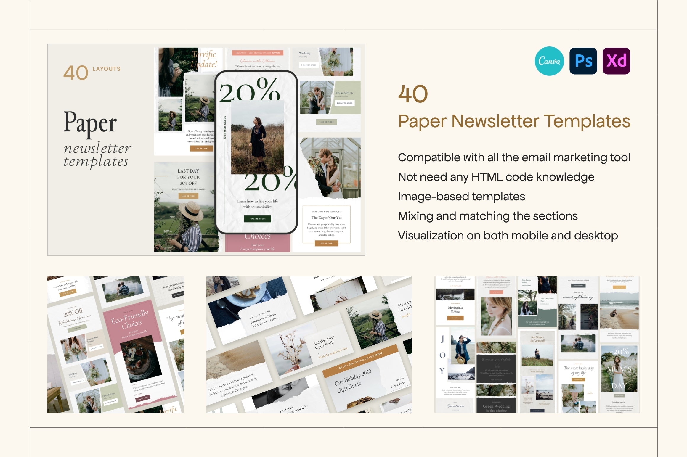 Bundle Newsletter Templates 4in1