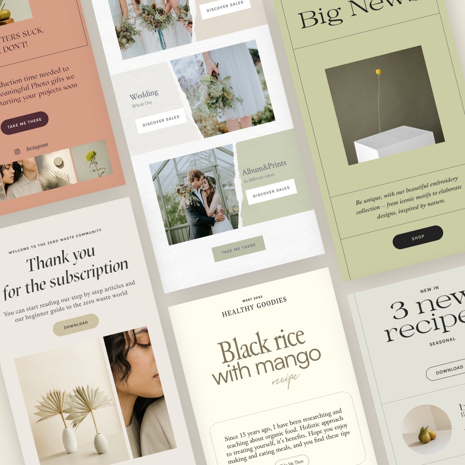 Bundle Newsletter Templates 4in1