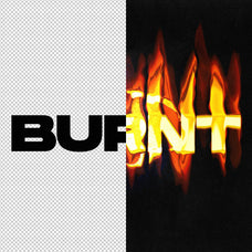 Burnt Flaming Text Effect