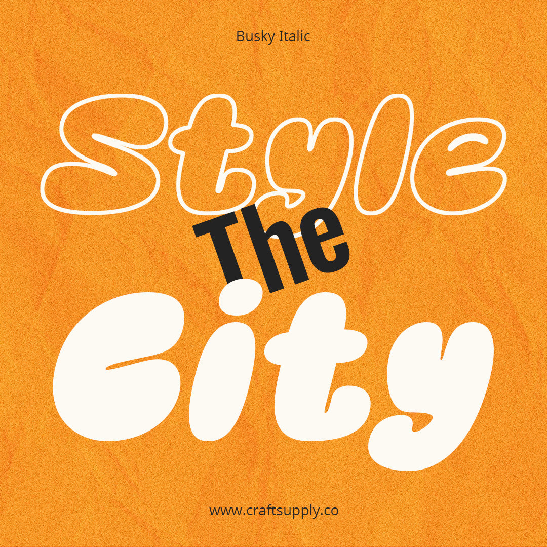 Busky – Graffiti bubble font by Craft Supply Co