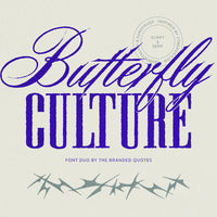 Butterfly Culture - Script & Serif