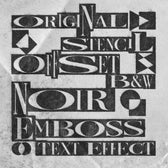 B&W Stencil Text Effect