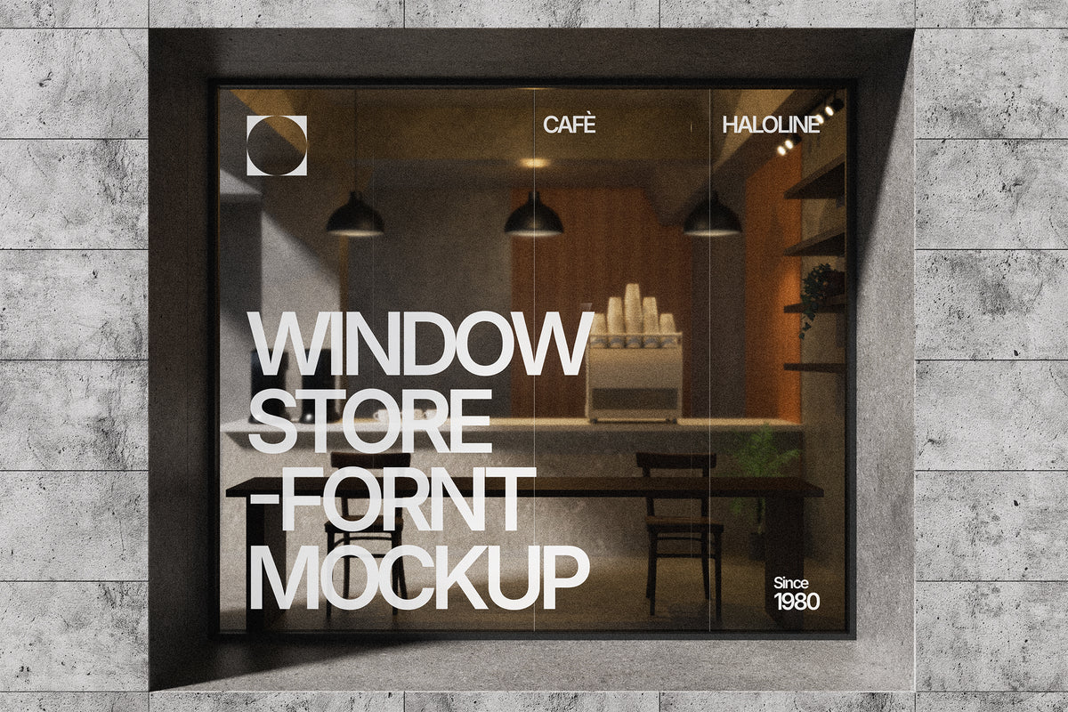 Cafe storefront Window 003 by HALOLINE, preview 2