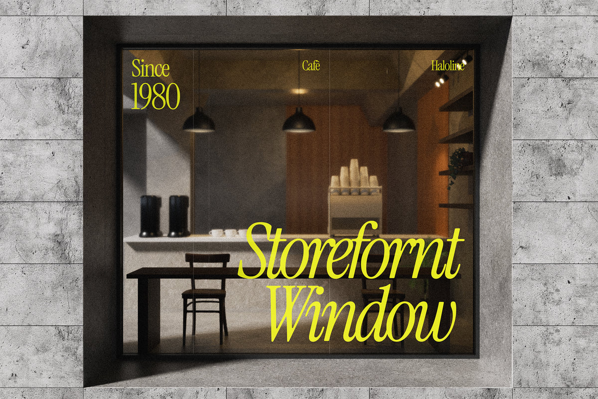 Cafe storefront Window 003 by HALOLINE, preview 3