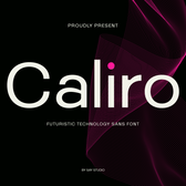 Caliro - Future Technology Sans Font