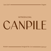 Canpile – Modern Font