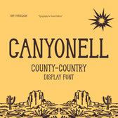 Canyonell - Country Display Typeface
