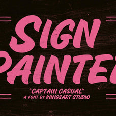 Captain Casual: Sign Painter Font