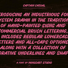Captain Casual: Sign Painter Font