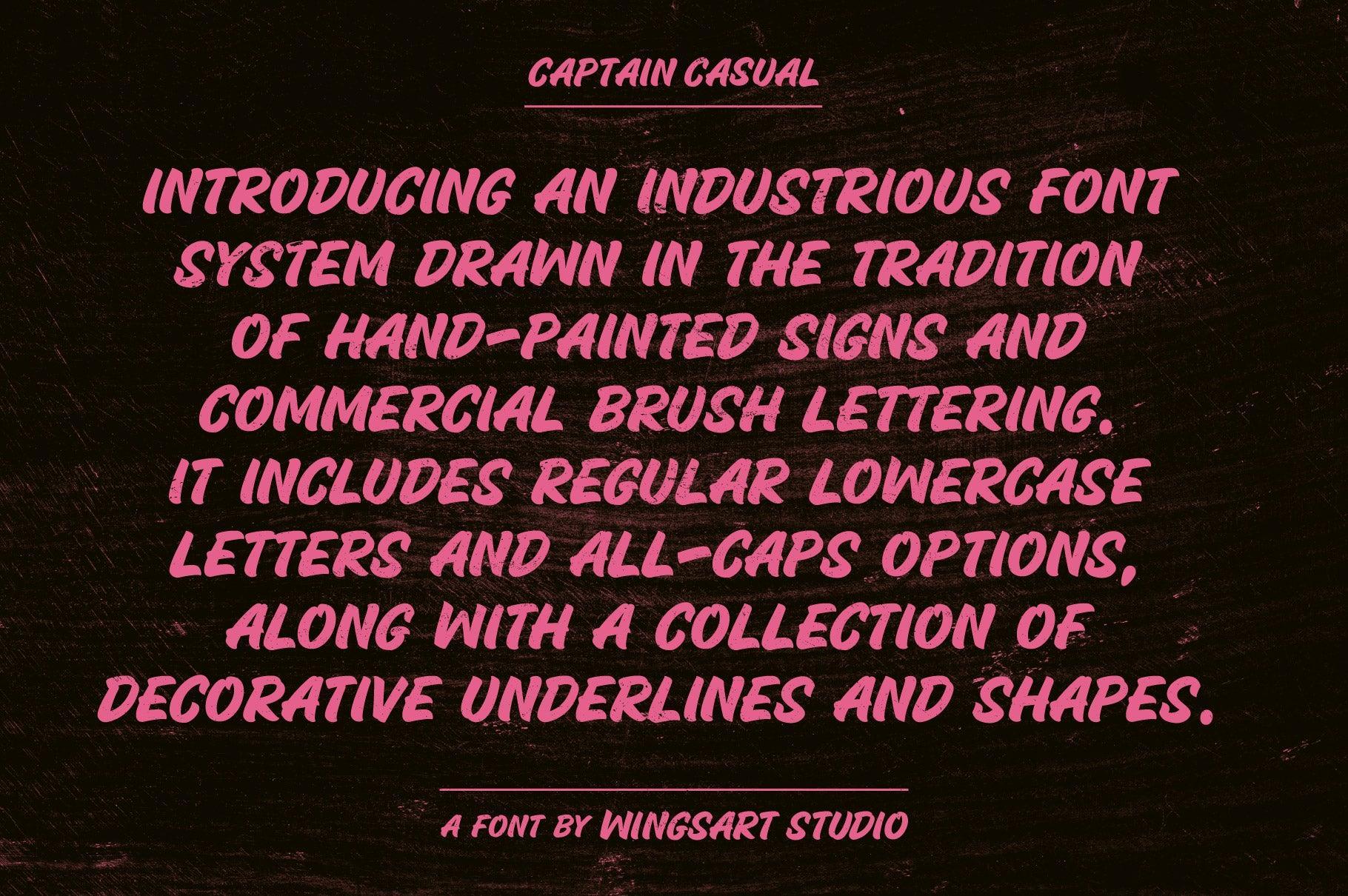 Captain Casual: Sign Painter Font