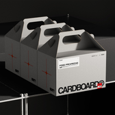 Cardboard Food Packaging Box Mockup