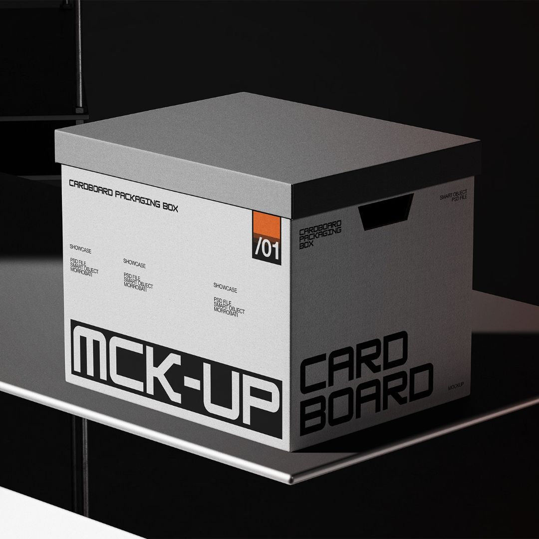 Cardboard Packaging Box Mockup by Morrobati, preview 1