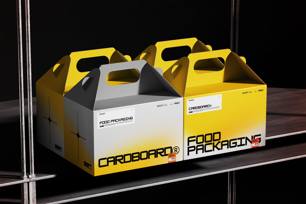 Cardboard Packaging Box Mockup by Morrobati, preview 3