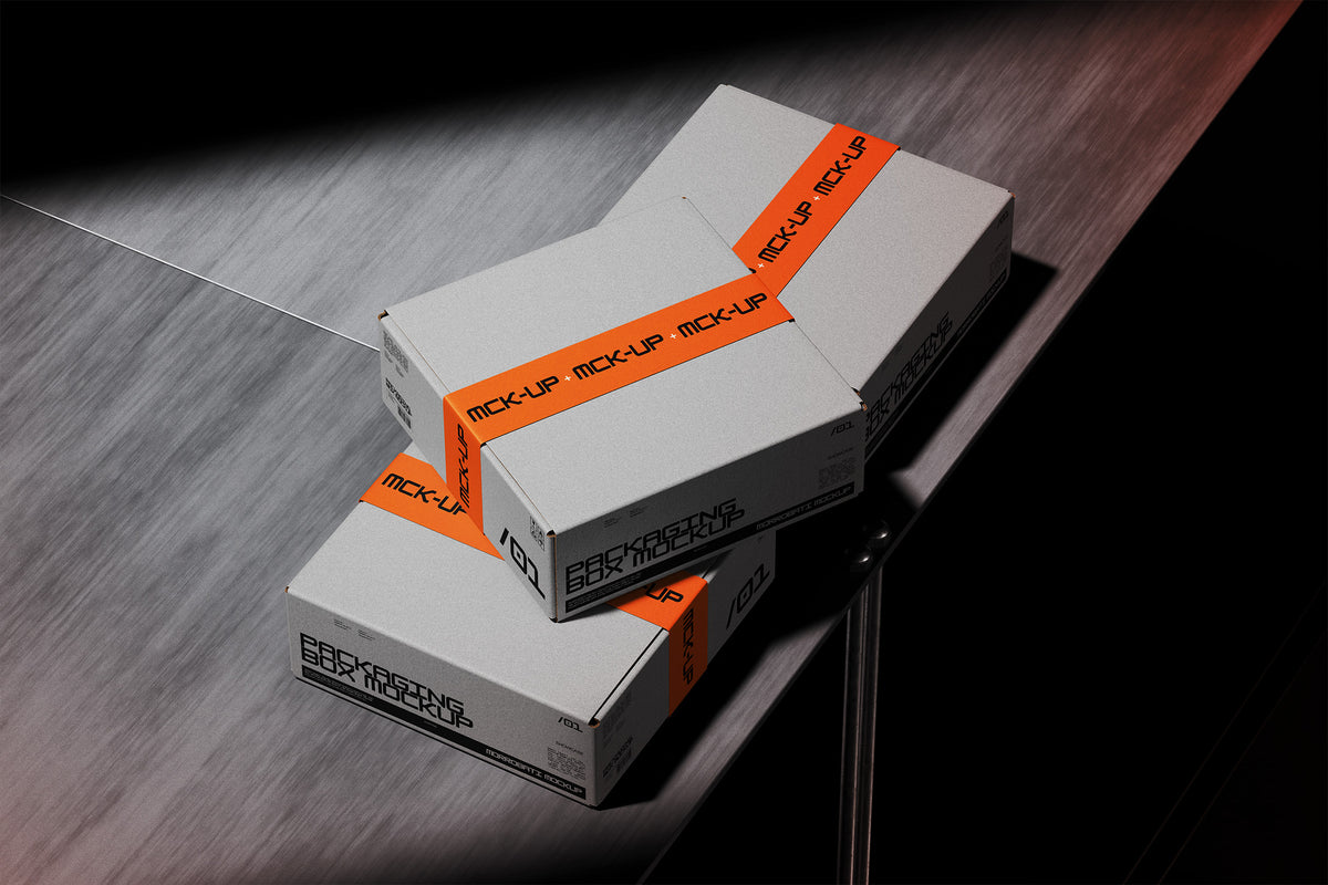 Cardboard Packaging Box Mockup by Morrobati, preview 5