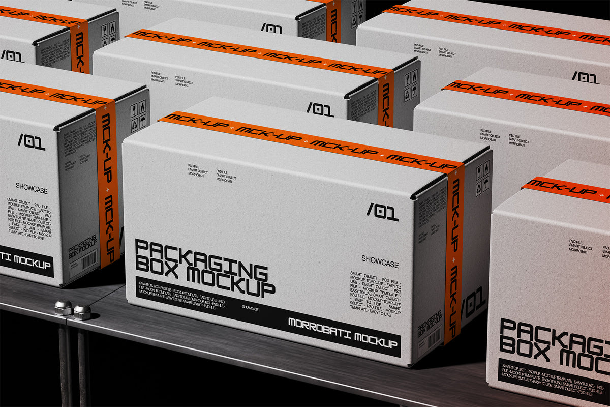 Cardboard Packaging Box Mockup by Morrobati, preview 5