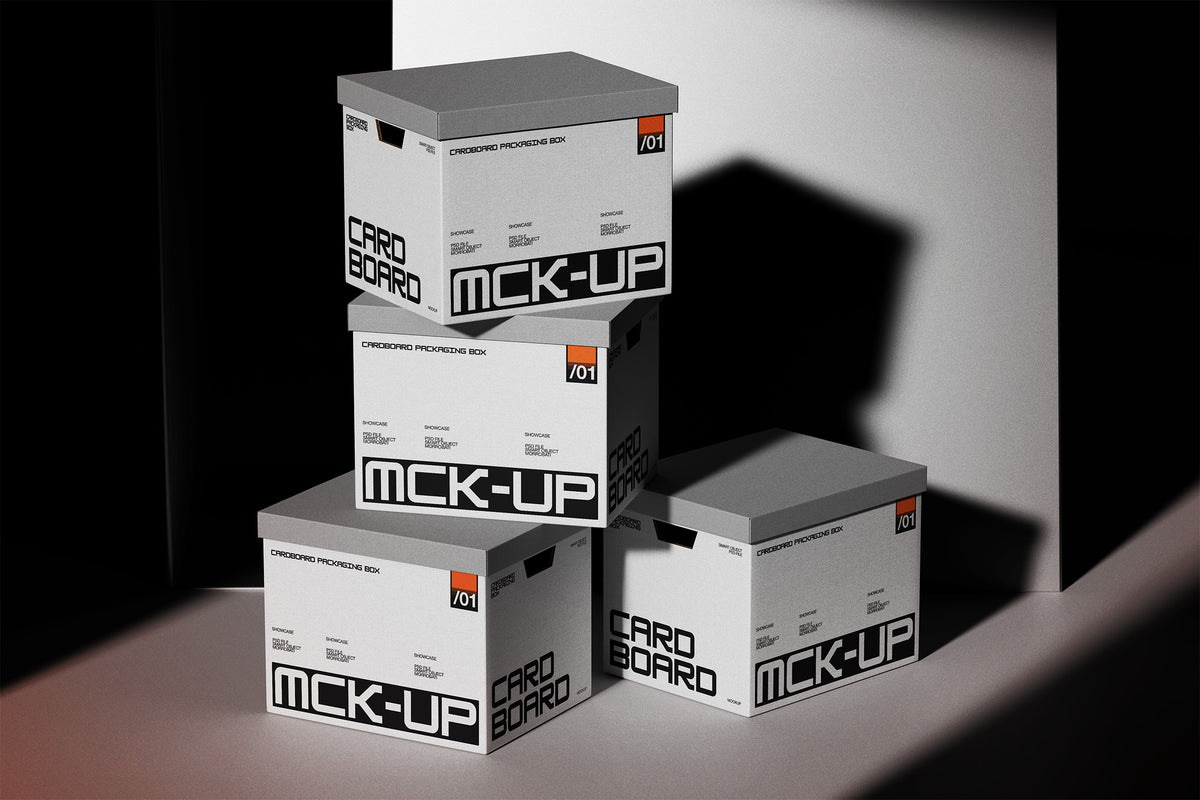 Cardboard Packaging Box Mockup by Morrobati, preview 5
