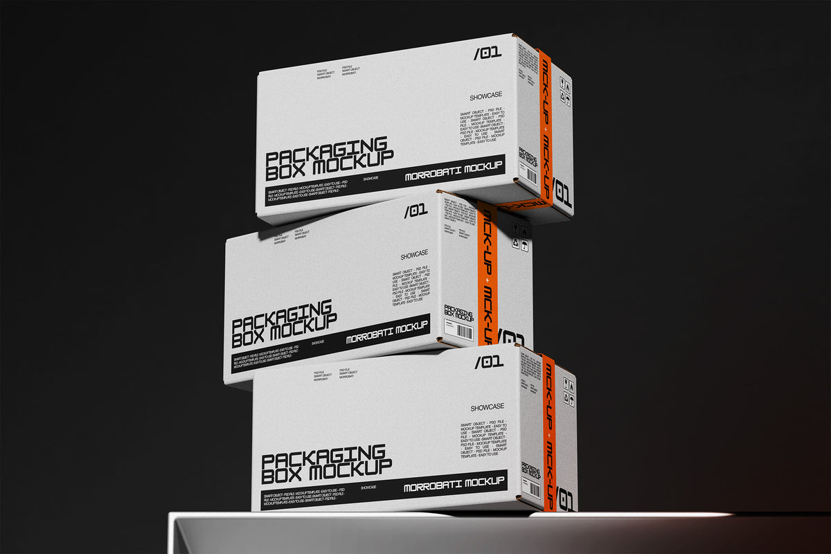 Cardboard Packaging Box Mockup by Morrobati, preview 5