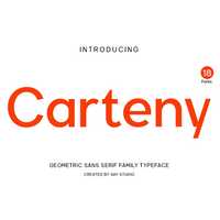 Carteny - Geometric Sans Family