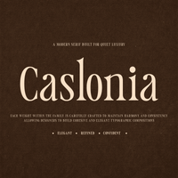 Caslonia - Retro Branding Logo Font
