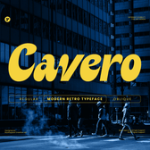 Cavero – Modern Retro Display Font