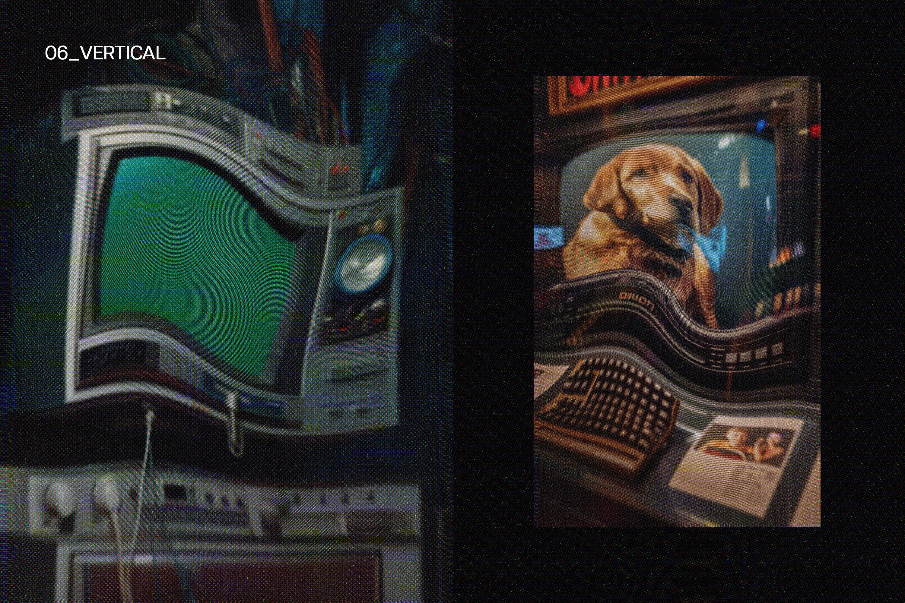 CCTV Screen Flicker Effect