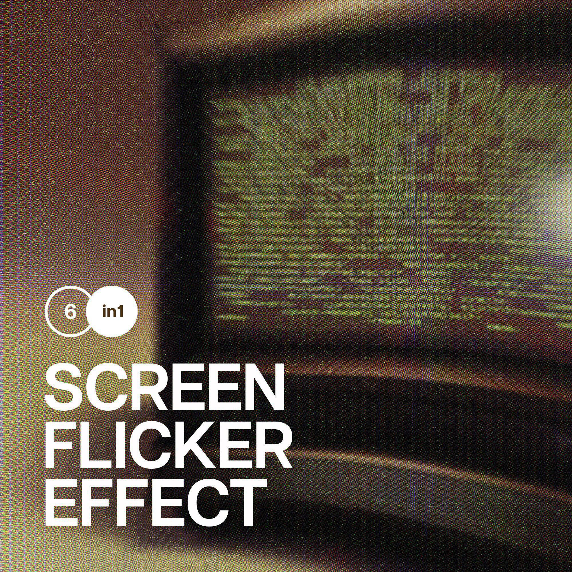 CCTV Screen Flicker Effect