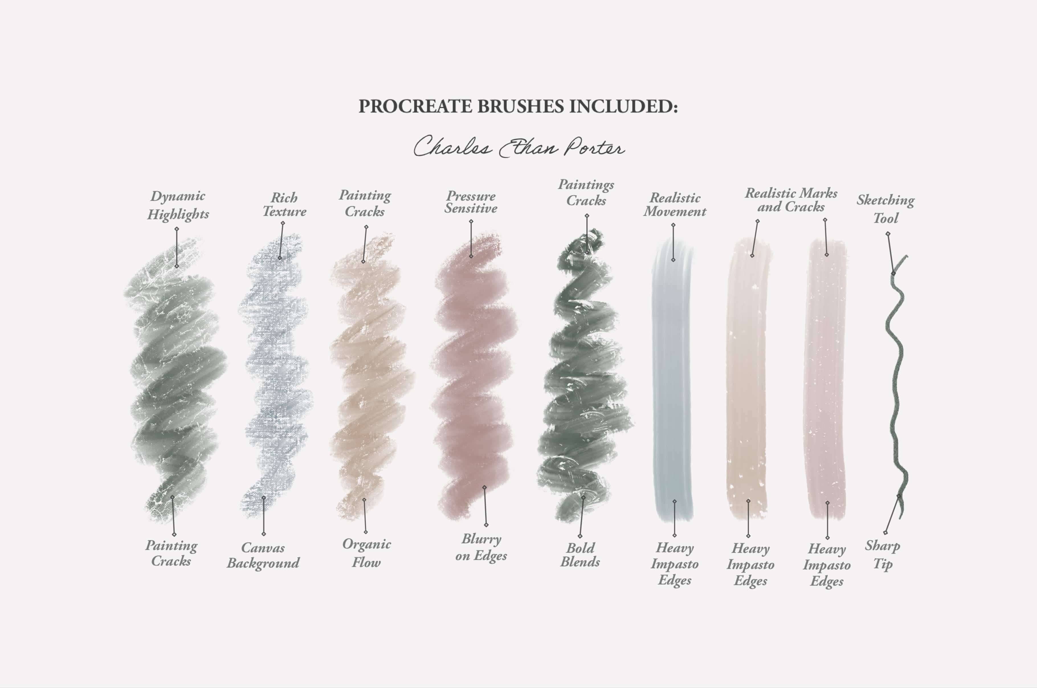 Charles Ethan Porter Procreate Kit