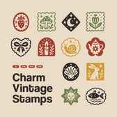 Charm Vintage Stamps